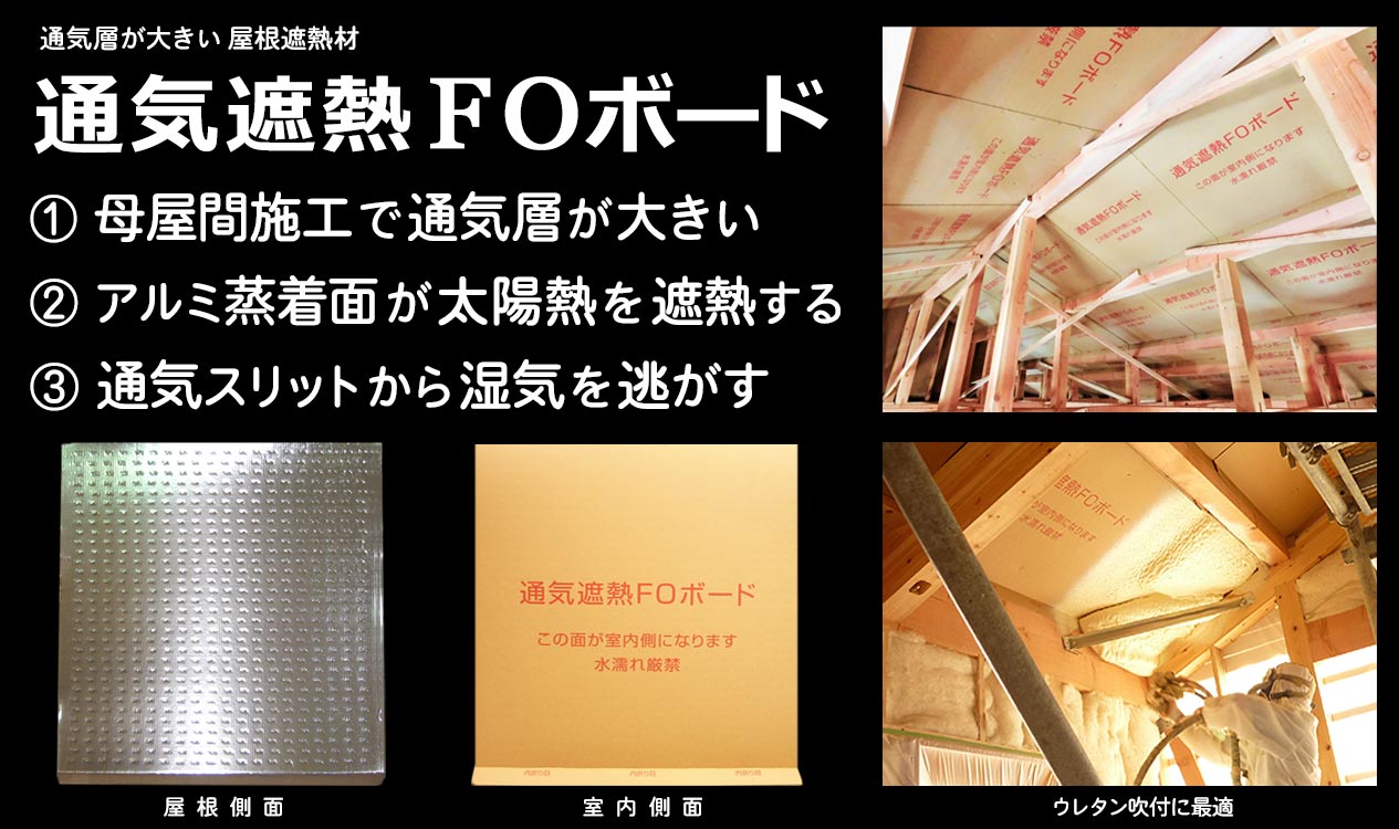 屋根遮熱材なら通気遮熱ＦＯボード